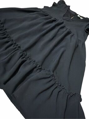 ALTARD STATE Black Ruffled Tiered Dress